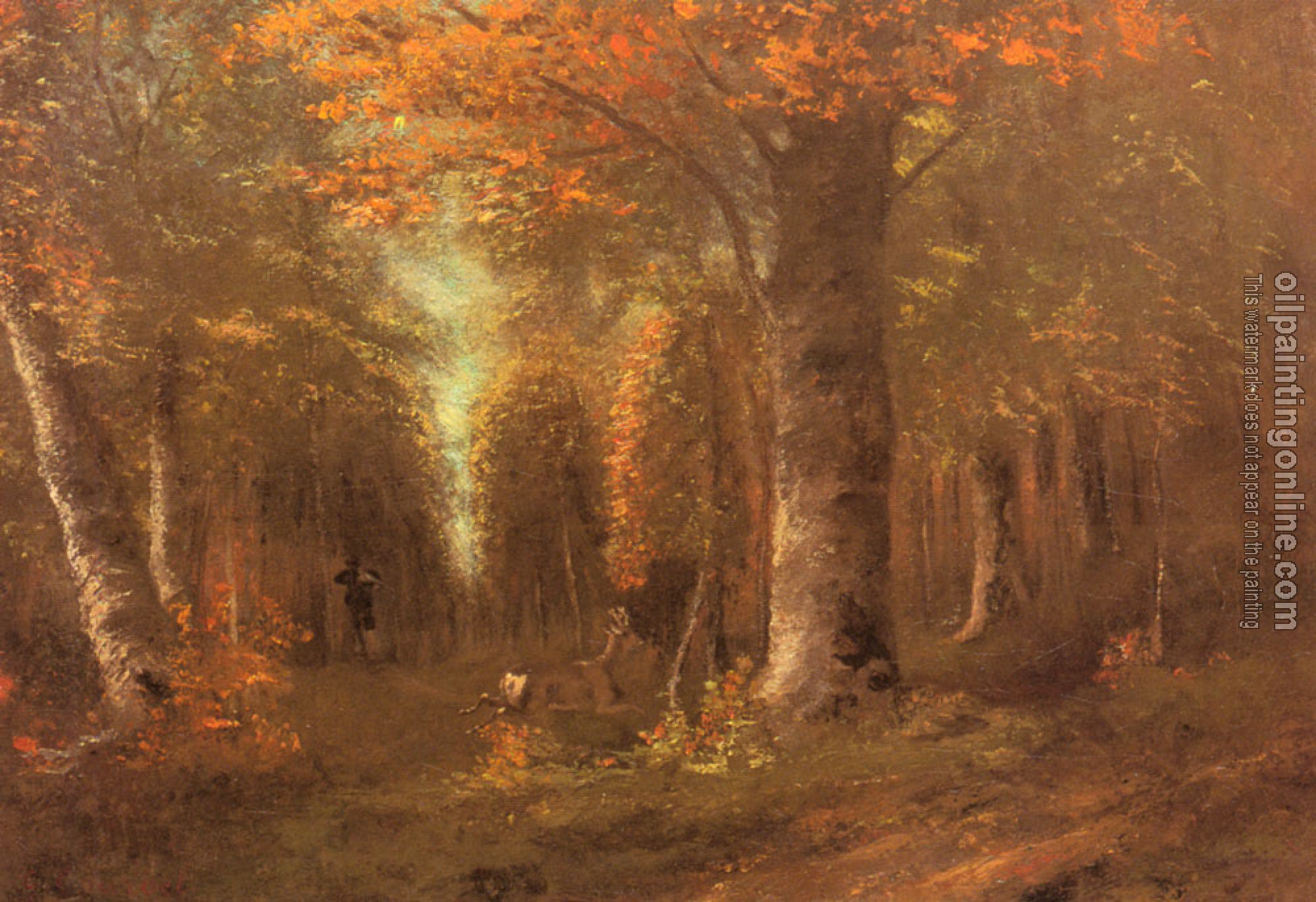 Courbet, Gustave - La Foret En Automne( Forest in Autumn)
